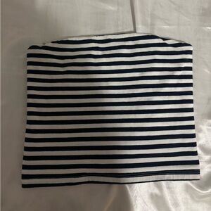 John Galt navy striped tube top